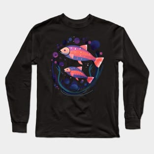 Salmon Fathers Day Long Sleeve T-Shirt